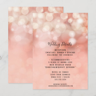 Information om Rosa Glitter Twinkle Ljus Inv. Inbjudningar
