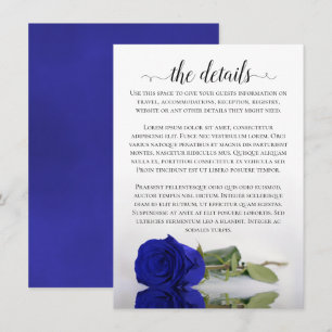 Information om Royalet elegant Blue som reflektera Tilläggskort