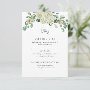 Information om Rustic Airy Neutralt Blommigt Bröll Tilläggskort
