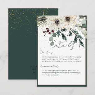 Information om Rustic Berries Winter Blommigt Bröl Tilläggskort