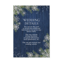 Information om Rustic Blue Silver Winter Wood