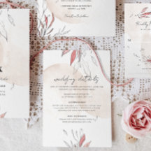 Information om Rustic Earthy Watercolor Blommigt B