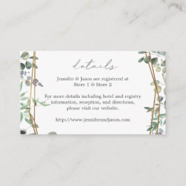 Information om Rustic Eucalyptus & Guld 2 SM Tilläggskort