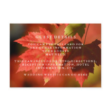 Information om Rustic Höst löv Fall Wedding Guest