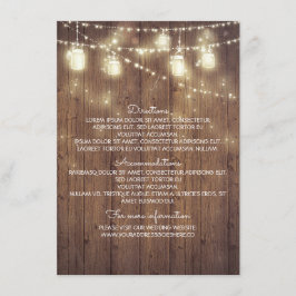 Information om Rustic-Landsbyggsbröllopet - Inform Tilläggskort