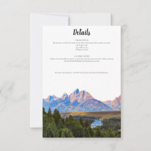 Information om Rustic Mountain-kort Inbjudningar
