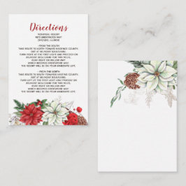 Information om Rustic Poinsettia Winter Foliage Gr Tilläggskort