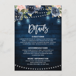 Information om Rustic String Light för Blommigt i Tilläggskort