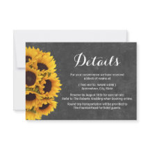 Information om Rustic Sunblommor Chalkboard Bröllo