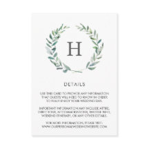 Information om Rustic Watercolor Greenery Wandeine