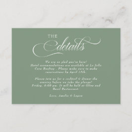 Information om Script Bröllop Tilläggskort