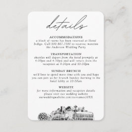 Information om Seattle Bröllop Small Lodrät Tilläggskort