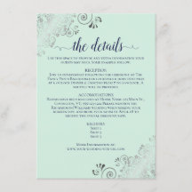 Information om silver Frills Mint Grönt & Navy Brö