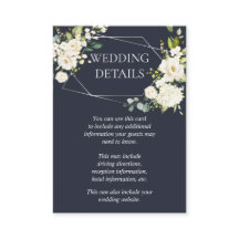 Information om Silver Geometric Blue White Blommig