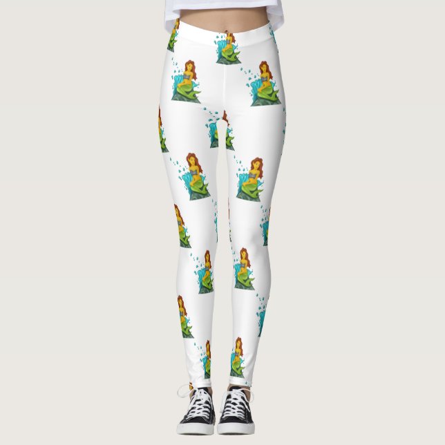Information om sjöjungfru från emoji leggings (Framsida)
