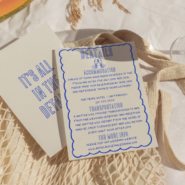 Information om skrivet Quirky Scribble Bröllop Tilläggskort (Skapare uppladdad)