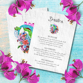 Information om spanska, Rustic Heart Mexican Bröll OSA Kort