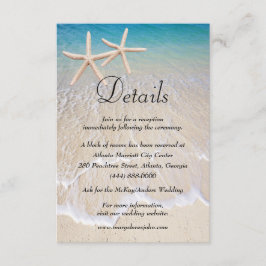 Information om Starfish Beach Wedding Tilläggskort