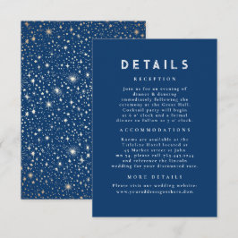 Information om Starry Night Celestial Blue Guld Br Tilläggskort