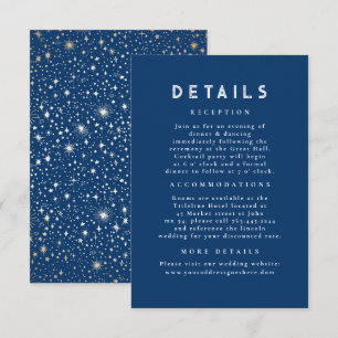 Information om Starry Night Celestial Blue Guld Br Tilläggskort