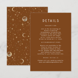 Information om Starry Night Celestial Bröllop Tilläggskort