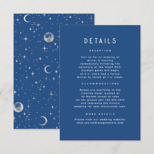 Information om Starry Night Celestial Bröllop Tilläggskort