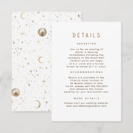 Information om Starry Night Celestial Bröllop Tilläggskort