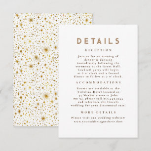 Information om Starry Night Celestial White Guld B Tilläggskort