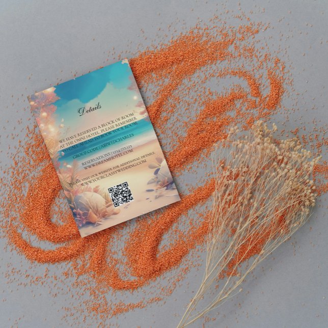 Information om strandbröllop inbjudningar (Skapare uppladdad)