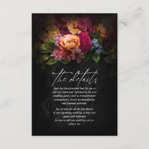 Information om Sultry Nights Blommigt Bröllop ID82 Tilläggskort