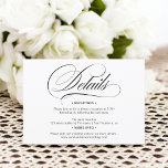Information om svartvit kalligrafi-chic bröllop inbjudningar<br><div class="desc">Inbjudan till bröllop-elegant för svartvit skript för chic och .</div>