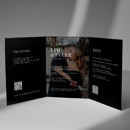 Information om svartvitt fotot QR-bröllop OSA
