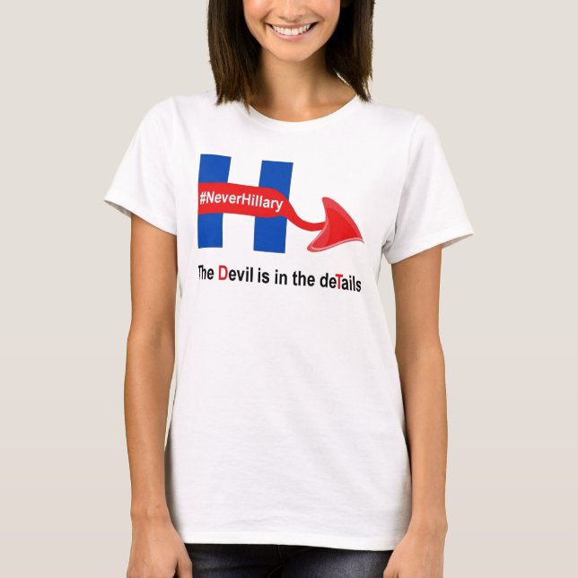 Information om T-Shirt Aldriary Hillary Djävulen (Framsida)