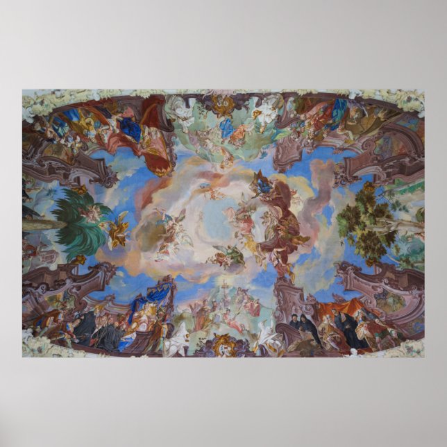 Information om tak för Ornate Bibliotek Poster (Framsidan)