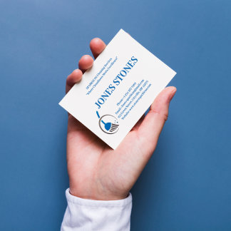 Information om tjänsten Städning professionell Visitkort