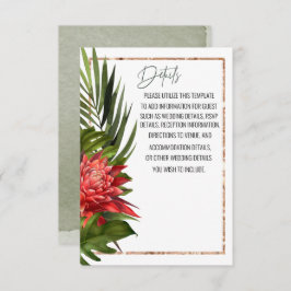 Information om Tropical Breeze Lush Botanical Bröl Kort