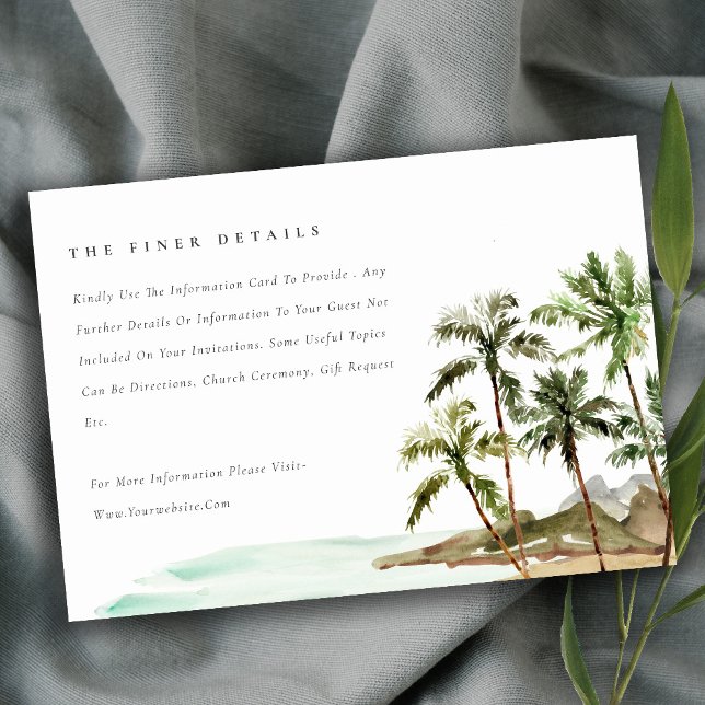 Information om Tropical Handflatan Beach Sand Bröl Tilläggskort (Skapare uppladdad)