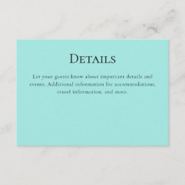 Information om Turquise Flamingo Tilläggskort