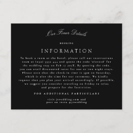 Information om Tuxedo Formal Classic Calligraphy B Tilläggskort