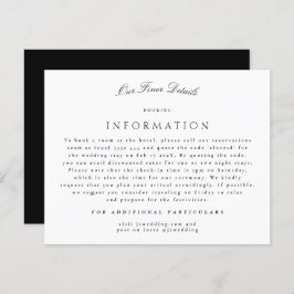 Information om Tuxedo Formal Classic Calligraphy B Tilläggskort