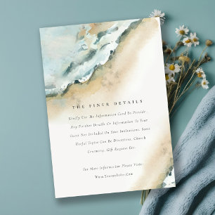 Information om Vågar Sand Beach Wedding Tilläggskort