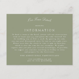 Information om vanlig klassisk Bröllop-calligrafi Tilläggskort