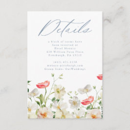 Information om Vår Peony Watercolor Bröllop-kort Tilläggskort