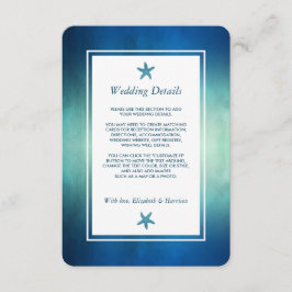 Information om vattenfärg Havsstjärtfenans Beach-b Tilläggskort