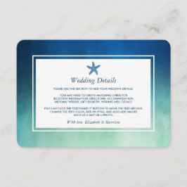 Information om vattenfärg Havsstjärtfenans Beach-b Tilläggskort