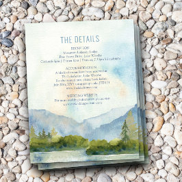 Information om vattenfärgen Bröllop i Sjö i bergso Tilläggskort