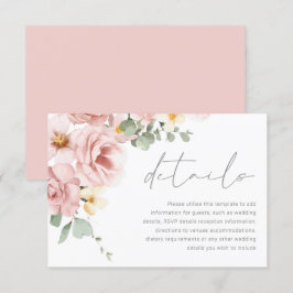 Information om vattenfärgen Dusty Ro Bröllop Tilläggskort