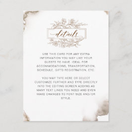 Information om vattenfärgen Earthy Tones Watercolo Tilläggskort