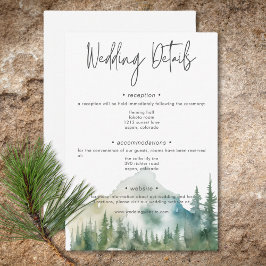 Information om vattenfärgen Rustitain Mountain Sjö Tilläggskort