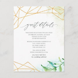 Information om vattentfärg Geometric Crystal Bröll Tilläggskort